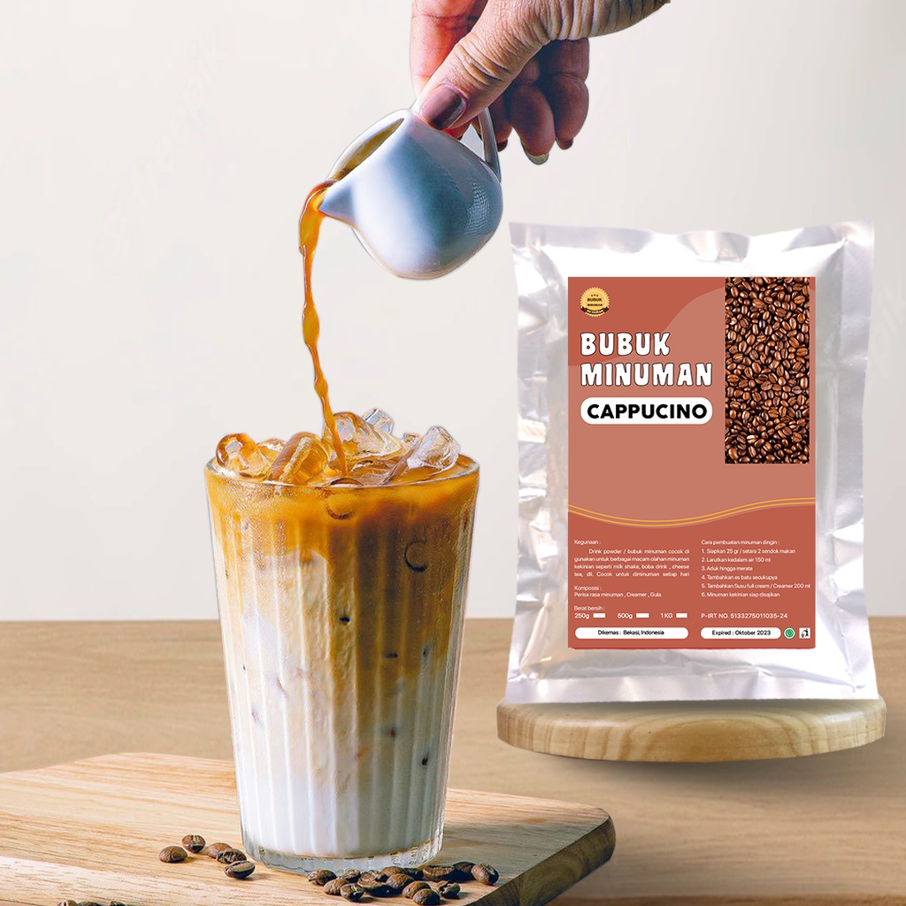 BUBUK MINUMAN RASA KOPI 250G / BUBUK MINUMAN BOBA 250G / SERBUK MINUMAN ANEKA RASA KOPI 250G / BUBUK MINUMAN KEKINIAN  KOPI 250G / SERBUK MINUMAN BOBA 250G / POWDER DRINK