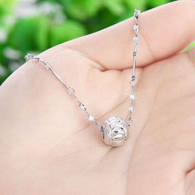 ✅COD 925 Sterling Silver Diamond Fashion Wanita Klavikula Rantai untuk Istri untuk Pacar Romantis Hadiah Ulang Tahun Kalung Perhiasan L94