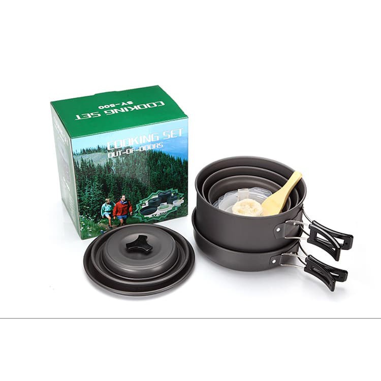 Best Seller! COOKING SET SY 500 PANCI SET SY500 NESTING ALAT MASAK OUTDOOR CAMPING Terbatas!