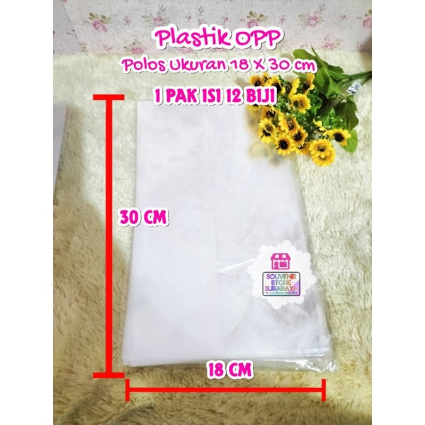 Jual Plastik Opp Polos 18 X 30 Cm Plastik Polos Opp Polos Plastik Snack Ultah 3390