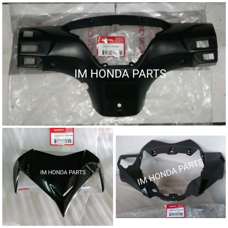 paket batok depan belakang visor batok depan Supra x 125 Batman 2007-2013 hitam original