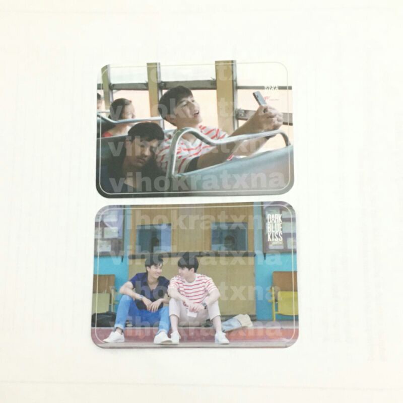 photocard dark blue kiss taynew