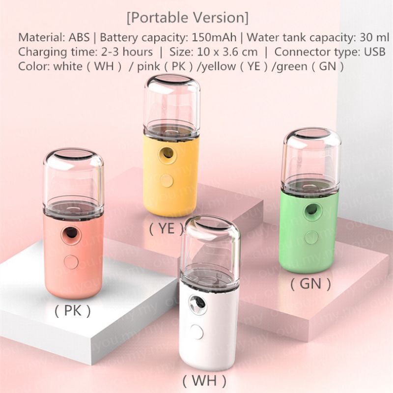 Nano Spray / Mist Spray / Facial Mist / Semprotan nano Perawatan Wajah