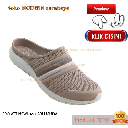 PRO ATT NSWL 491 ABU MUDA Sepatu Sandal Wanita Karet