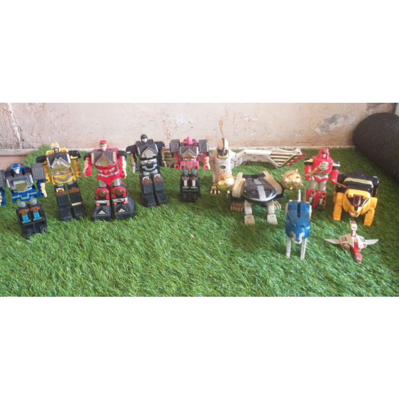 Power rangers Ninja zord, shogun zord dan falcon zord ada minus