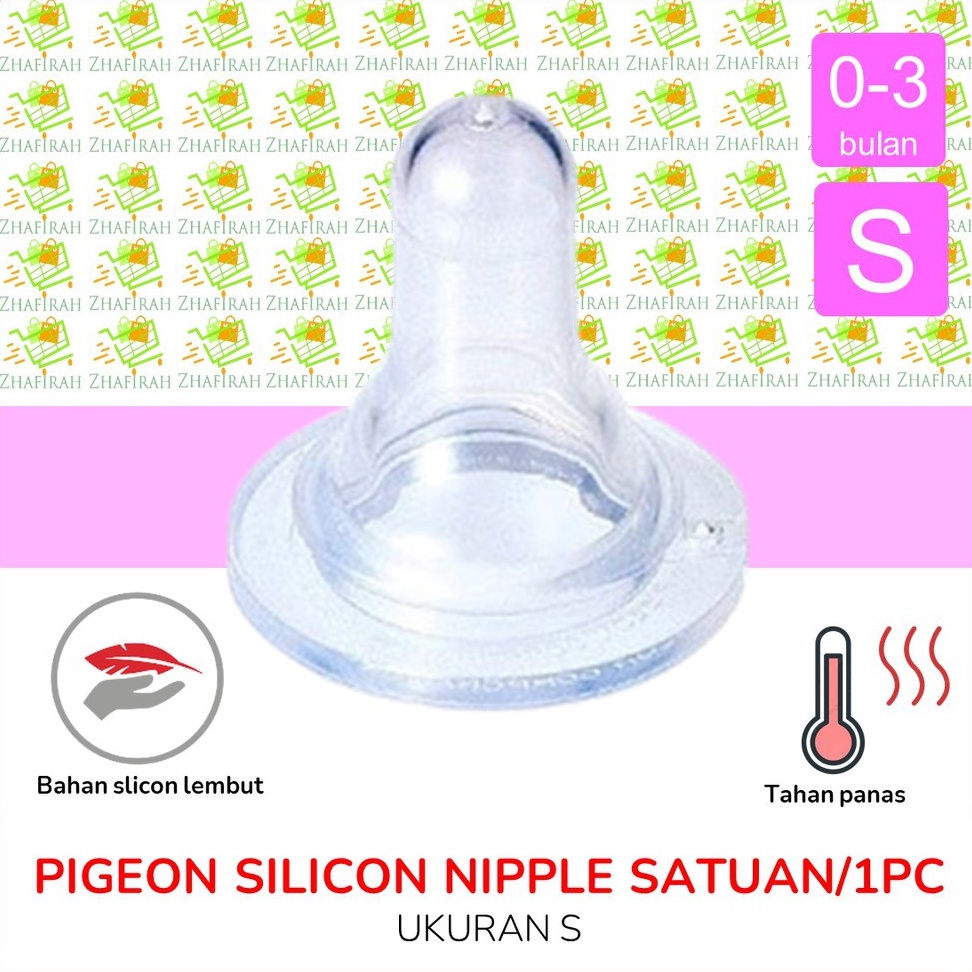 [TERLARIS] Pigeon Silicon Nipple Standard ukuran S M L Dot Bayi Pigeon Silicon Standard ukuran S M L-S -> PIGEON STANDARD