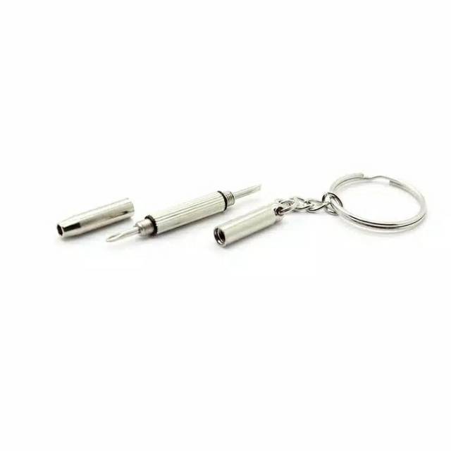 GANTUNGAN KUNCI OBENG PLUS MINUS MINI SCREWDRIVER KEYCHAIN EDC 4IN1 PORTABLE TOOL |6004