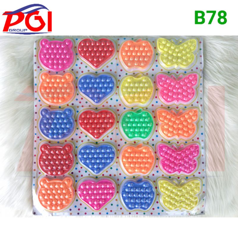 B ( B078 ) MAINAN POP IT / BUBBLE TOYS / FIDGET TOYS / RAINBOW POP IT / SQUISHY BUBBLE
