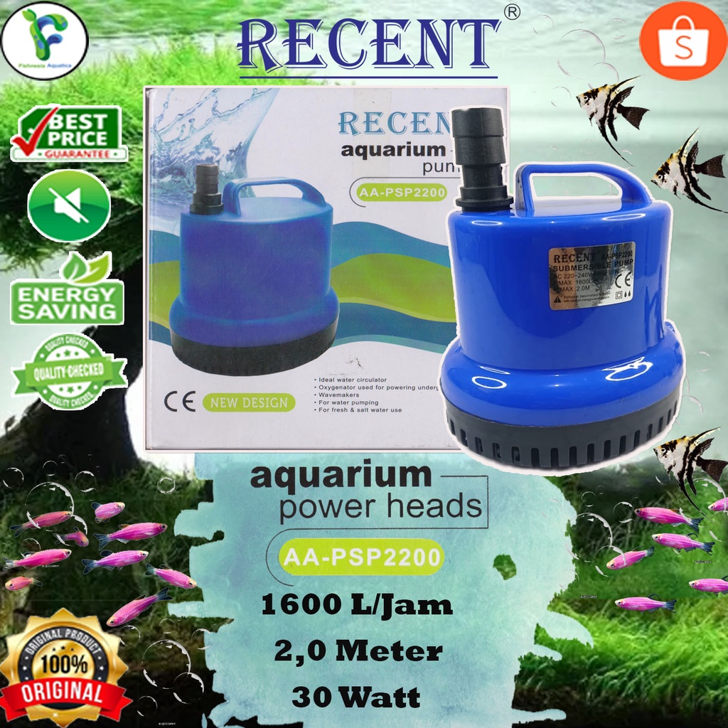 Recent AA-PSP2200 - Mesin Pompa Aquarium/Aquarium Power Heads 30W