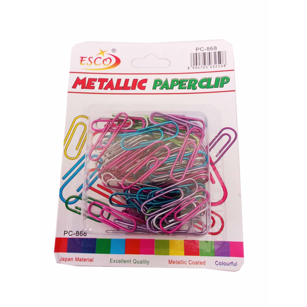 Paper Clip Penjepit Kertas Medium Multiwarna Metallic