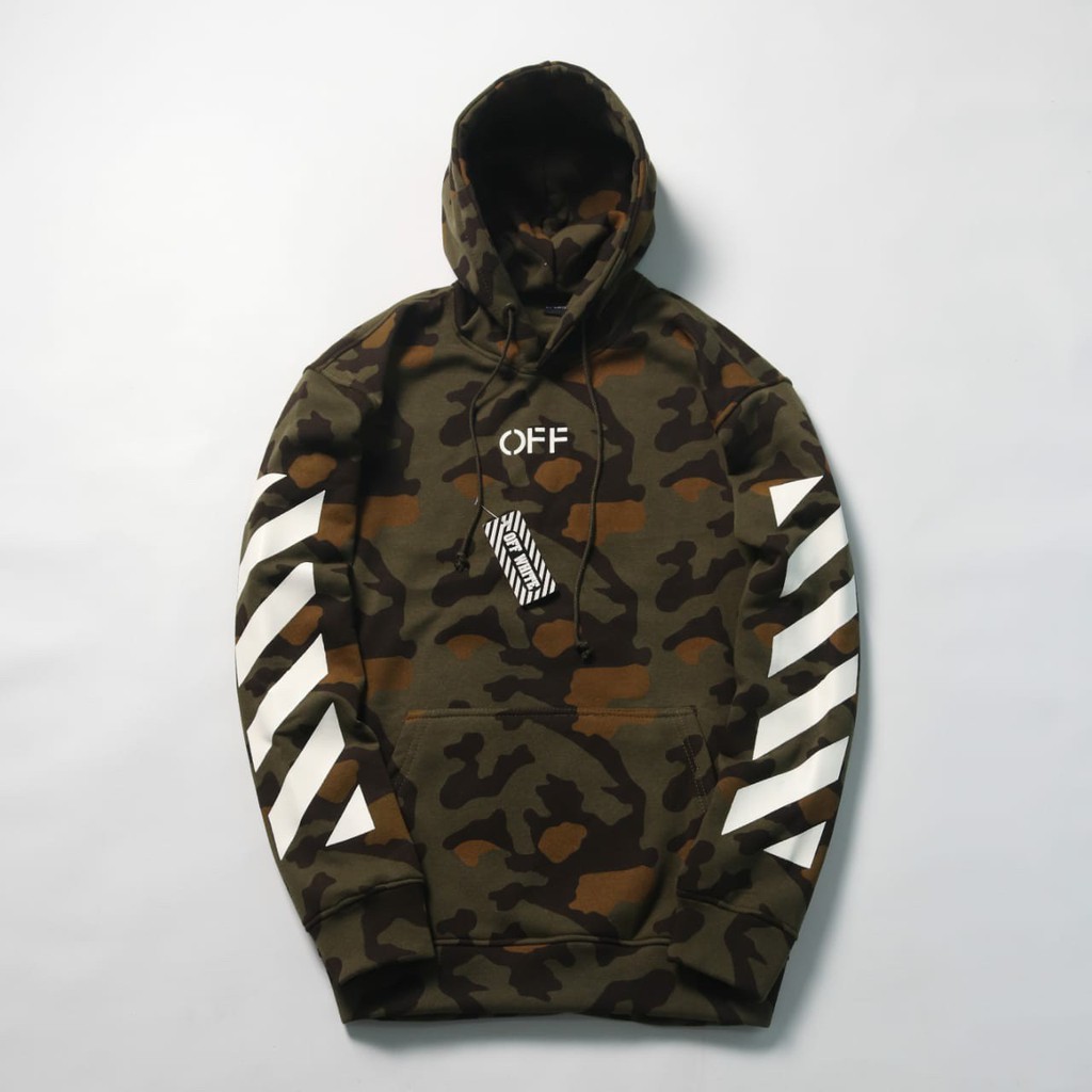 HOODIE OFF WHITE CAMO PREMIUM