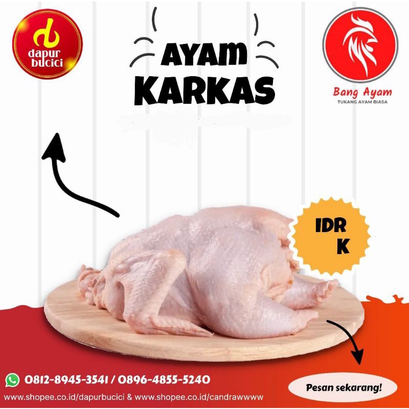 

Ayam Karkas Murah 600gr