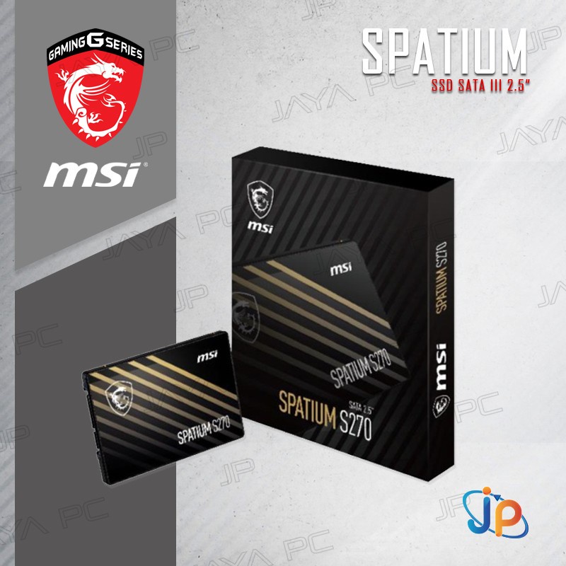 MSI SSD SPATIUM S270 240GB Sata 3 - 3D Nand SSD 240 GB 2.5"