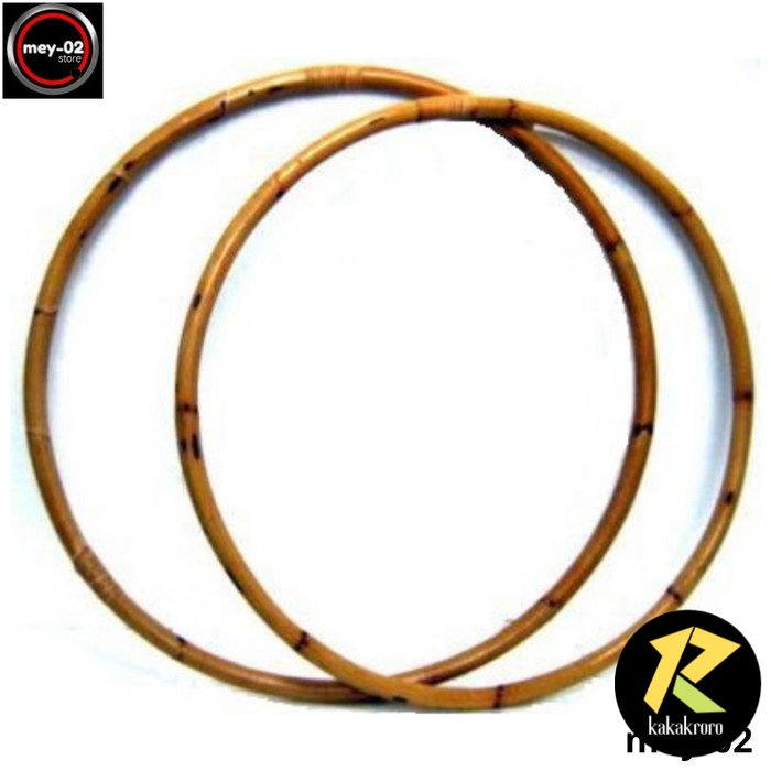 Hula Hoop / Ring Sport Rotan - Cokelat, 50cm