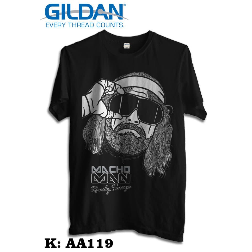 KAOS MACHOMAN TSHIRT GILDAN SOFTSTYLE