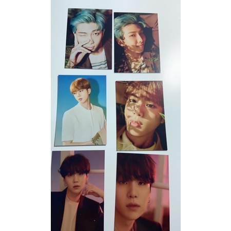 Photocard Hybe insight BTS (Namjoon Namu RM , Yoongi Suga)