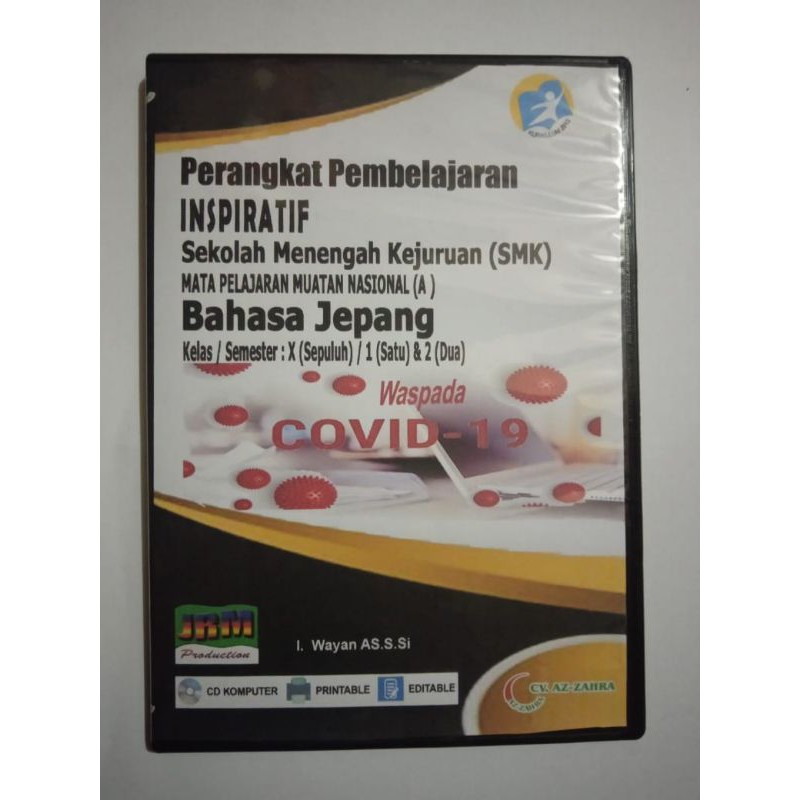 Cd Rpp 1 Lembar Inspiratif Smk Mata Pelajaran Bahasa Jepang Kls 10 Semester 1 2 Shopee Indonesia
