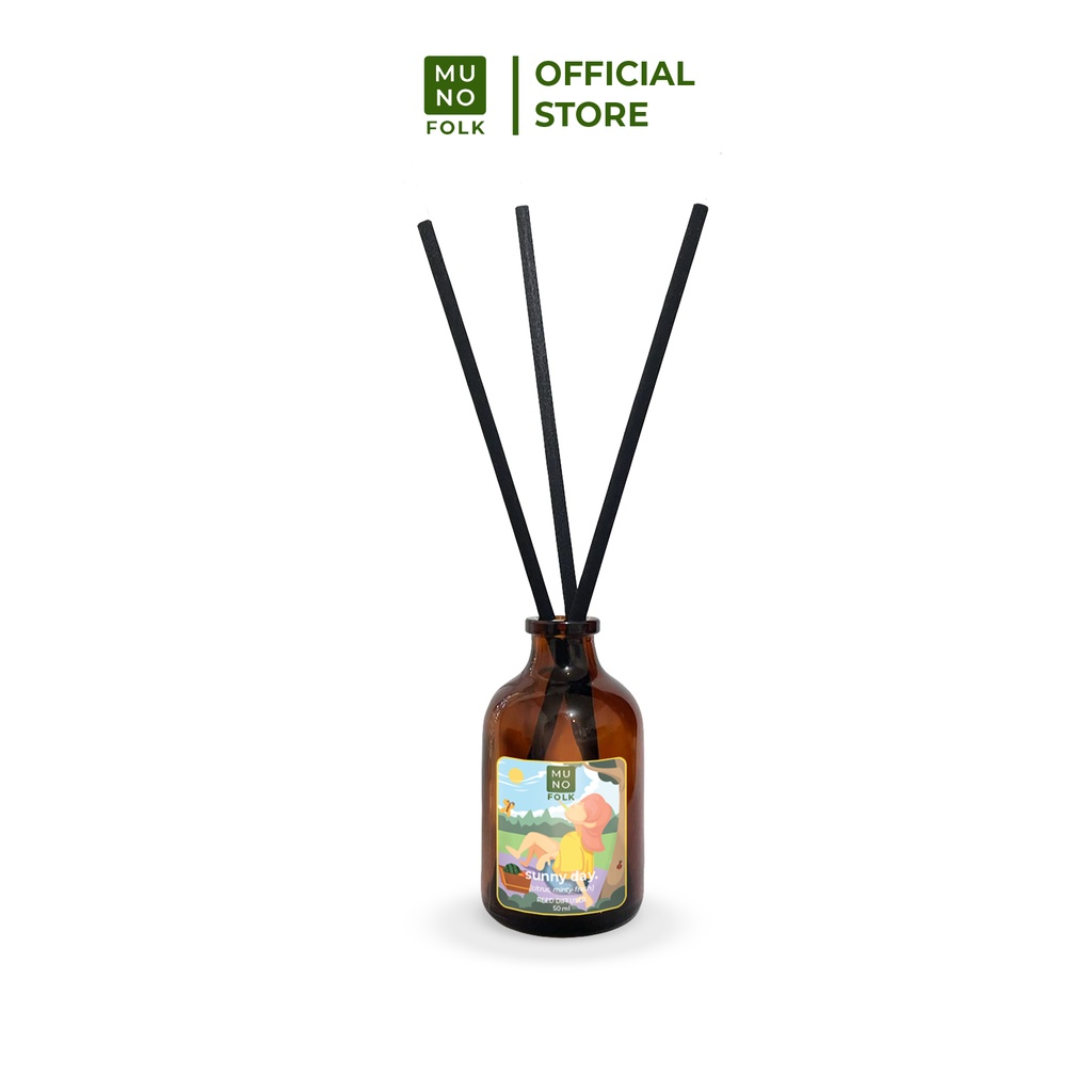 Muno Folk - Reed Diffuser 50ml I Pengharum ruangan aromaterapi-Sunny Day