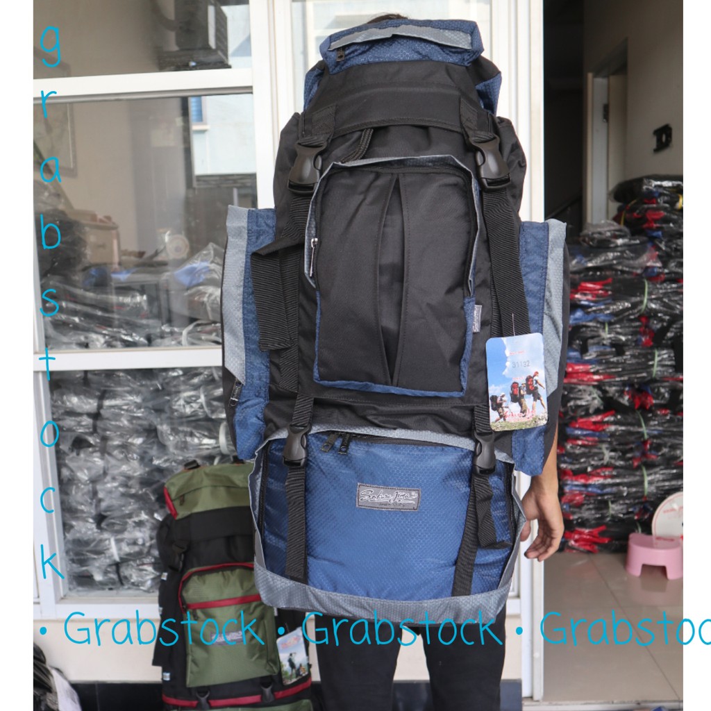 Carrier Tas Hiking Naik Gunung CAmping Mudik 80L 11SL Super Besar Premium