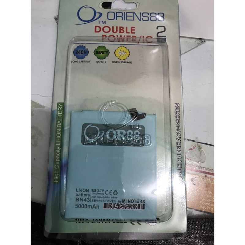 BATERAI ORIENS REDMI NOTE 4X (BN43) DOUBLE POWER