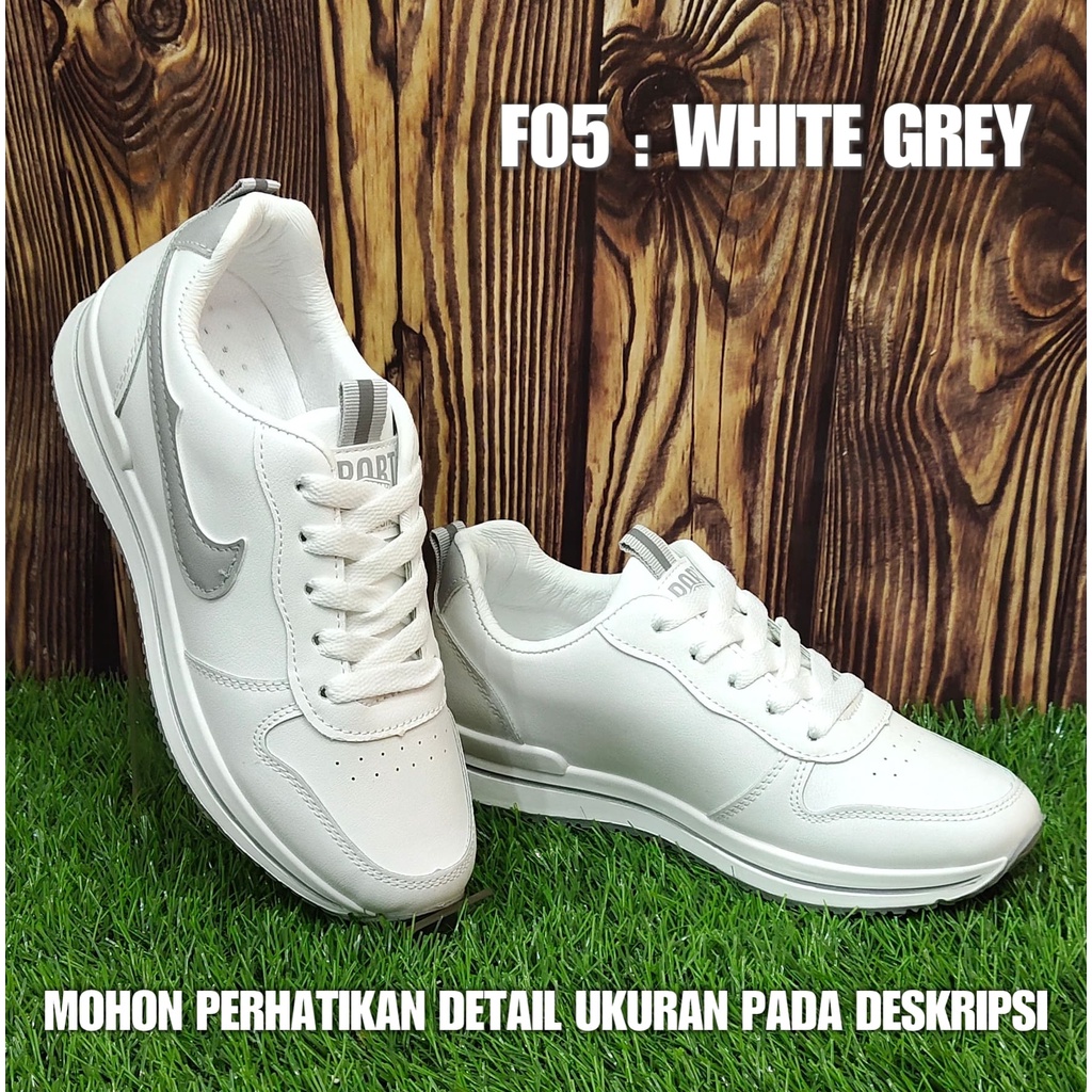 Sepatu Putih Wanita F05 / 911 Sepatu sneakers cewek terbaru antislip SPTSW