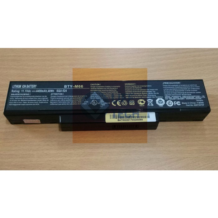 Battery Laptop Notebook Axioo Neon Mnc GL31 M740 BTY-M66 M740BAT M740, M740BAT, M740BAT-3, M740BAT-6, M660NBAT-6, M660NBAT-6 BTY-M65, BTY-M66, BTY-M67, BTY-M68 SQU-503, SQU-511, SQU-524, SQU-528, SQU-529, SQU-601, SQU-706, SQU-718 BATEL80L6, BATEL80L9