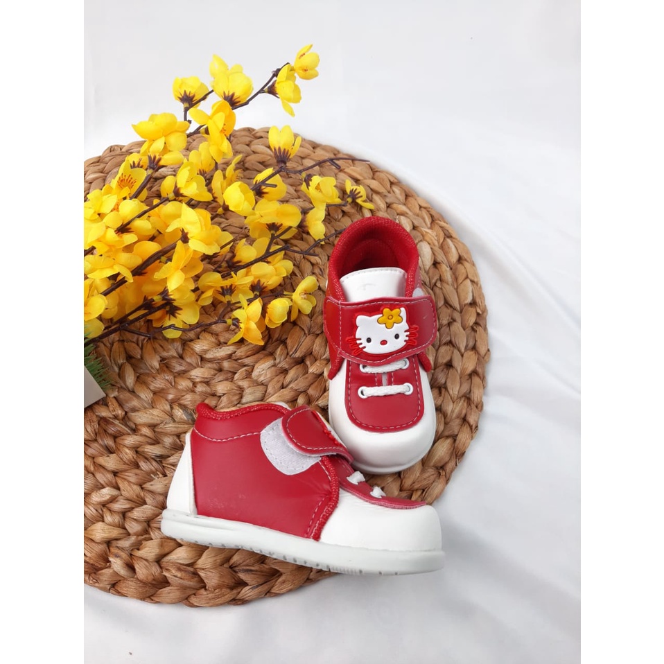 mandirishoesstore-SEPATU ANAK KARAKTER KARTUN KUCING TALI 1-3 TAHUN CAY27