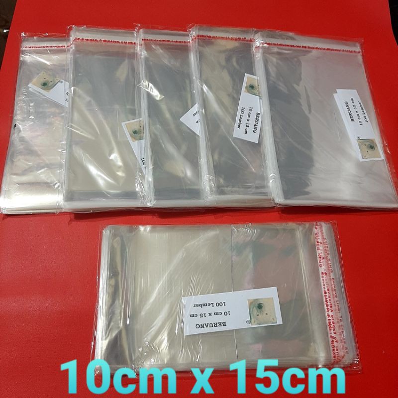 

IR.plastik opp seal uk. 10cm x 15 cm(isi 25'pcs s/d 100'pcs buat bungkus masker, scuba dll