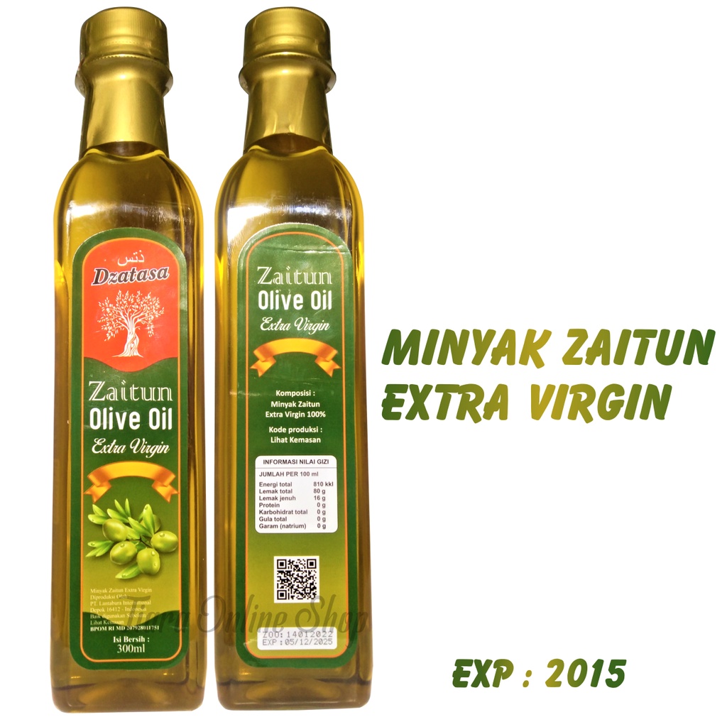 Minyak Zaitun Extra Virgin 300 ml Dzatasa BPOM Grade A