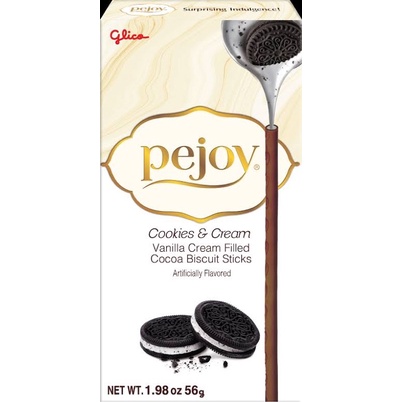 glico pejoy cookies &amp;cream 37 gr