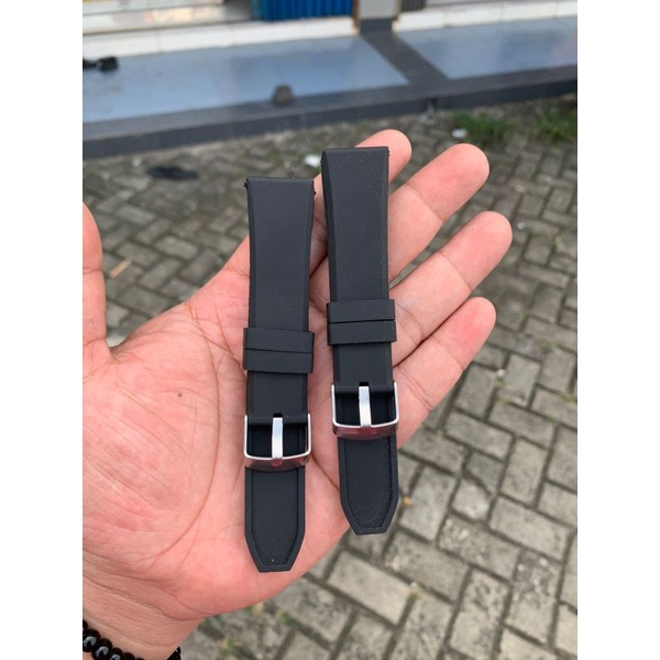 Strap Tali Jam Tangan Karet Model Keren Tanpa jahitan Size 20mm