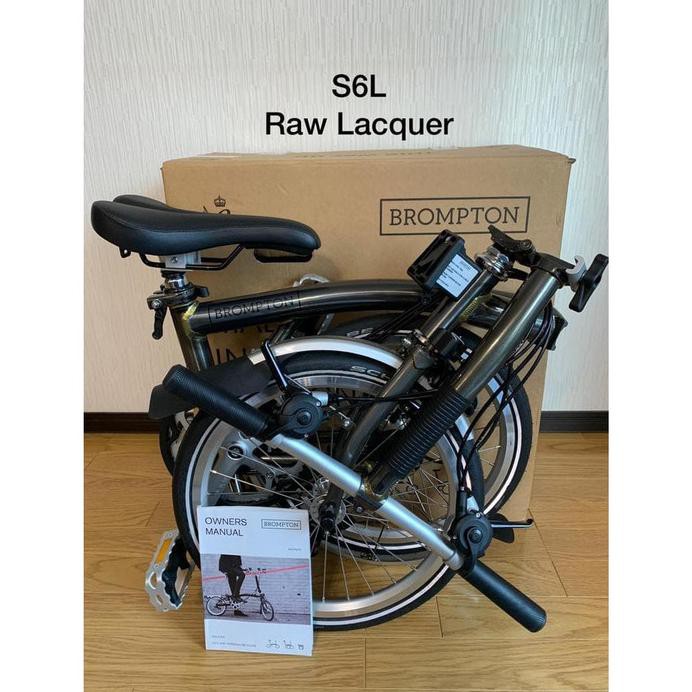 Sepeda Lipat Brompton ORIGINAL Stock Terbatas - S6L Raw Lacquer - Hitam