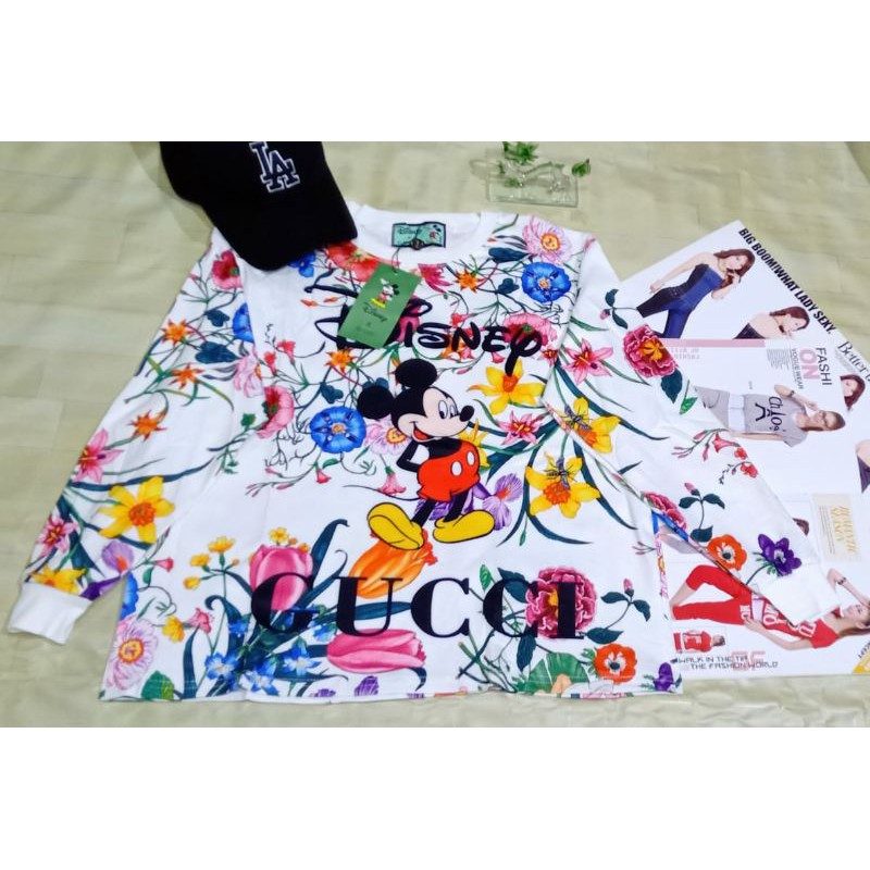 Sweater Gucci Mickey Disney flower