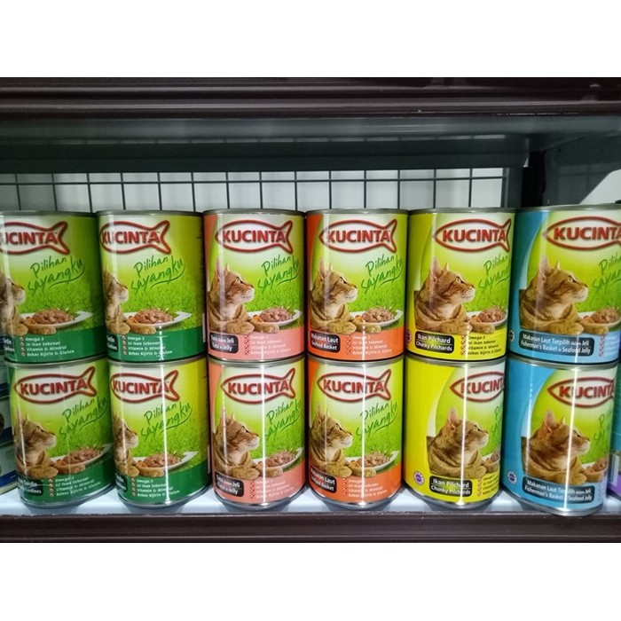 Jual kucinta kaleng ku cinta makanan kucing cat wet food 400gr makanan