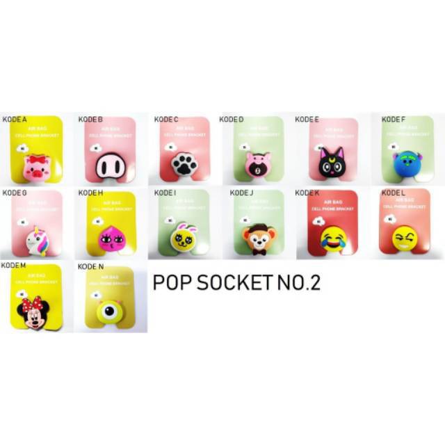 BATAM SHOPPING MALL POP SOCKET KARAKTER CARTOON CUTE 3D POP SOCKET HP POP SOCKET MURAH BATAM POP SOC