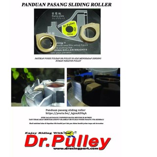 ROLLER SLIDING DR PULLEY XEON N MAX MIO 125 M3 LEXI  AEROX 