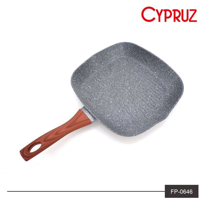 FP-0646 CYPRUZ FRY PAN MARBLE KOTAK INDUKSI 24 CM ORIGINAL BELGIUM