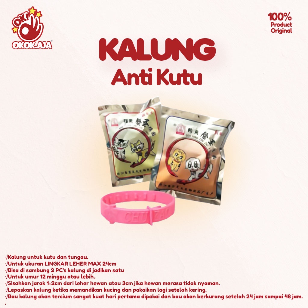 Kalung ANTI KUTU untuk Kucing atau Anjing / Aksesoris Kucing