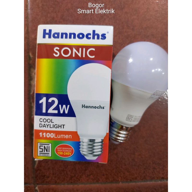 Lampu LED Hannochs Sonic 12W/ 12Watt Cahaya Putih