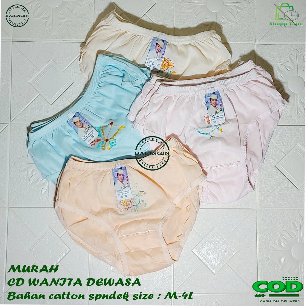 Murah Celana Dalam Wanita ISI 6 PCS -CD wanita polos harga grosiran