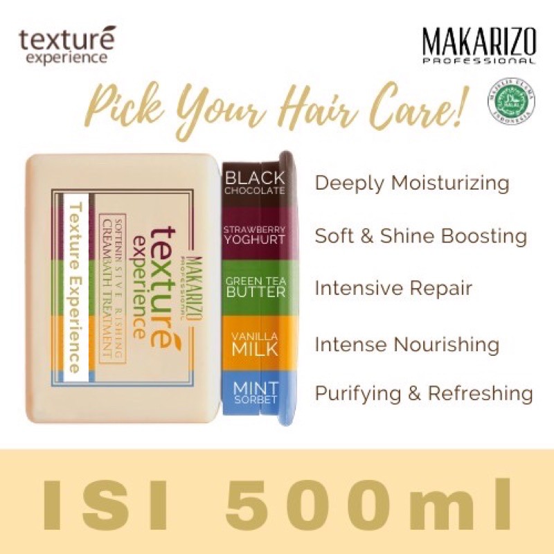 `ღ´ PHINKL `ღ´ MΛKΛЯIZӨ makarizo texture experience hair mask SACHET masker rambut premium wangti tahan lama