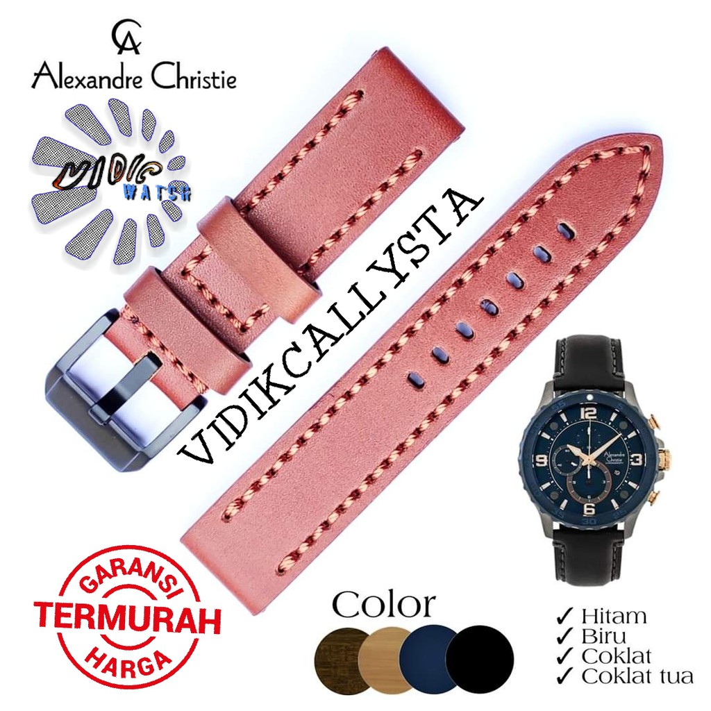 Tali Jam tangan Alexandre Christie AC 6308 6505 6506 6507 6509 ORIGINAL NON LOGO