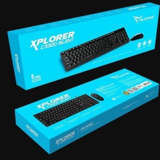 Keyboard + Mouse Silent Alcatroz XPLORER C3300 Silent Murah