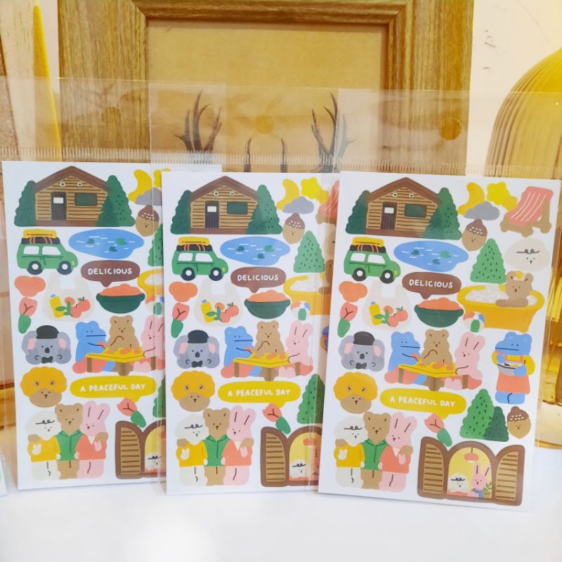 

Nara 1 pcs animal friends stickers