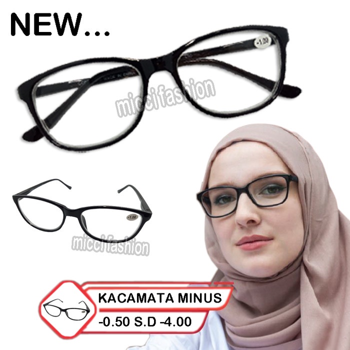✨COD✨ Kacamata baca minus (-) pria wanita uk-0.50 -4.00 kacamata minus - 0.50