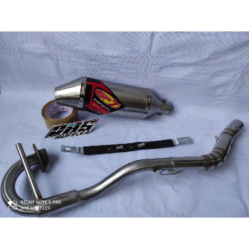 Knalpot racing crf GP7 titan untuk klx dtracker