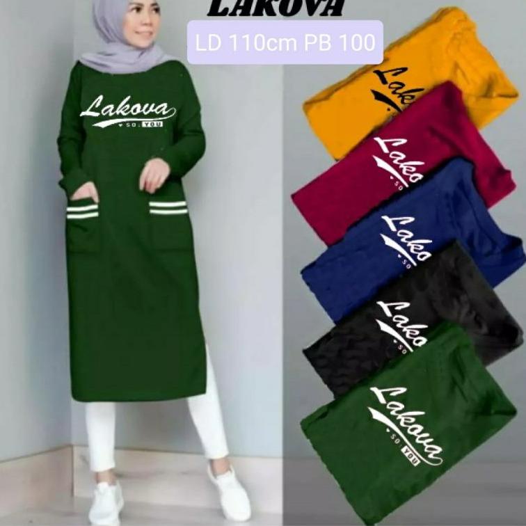JF Atasan Tunik Kaos Babyterry Jumbo Wanita Mush Terbaru L 8P5