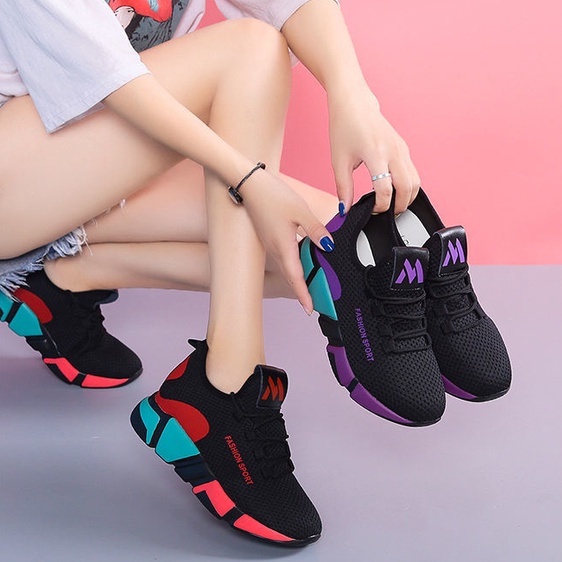 Sepatu Sneakers Running Wanita Fashoinable - 8-1