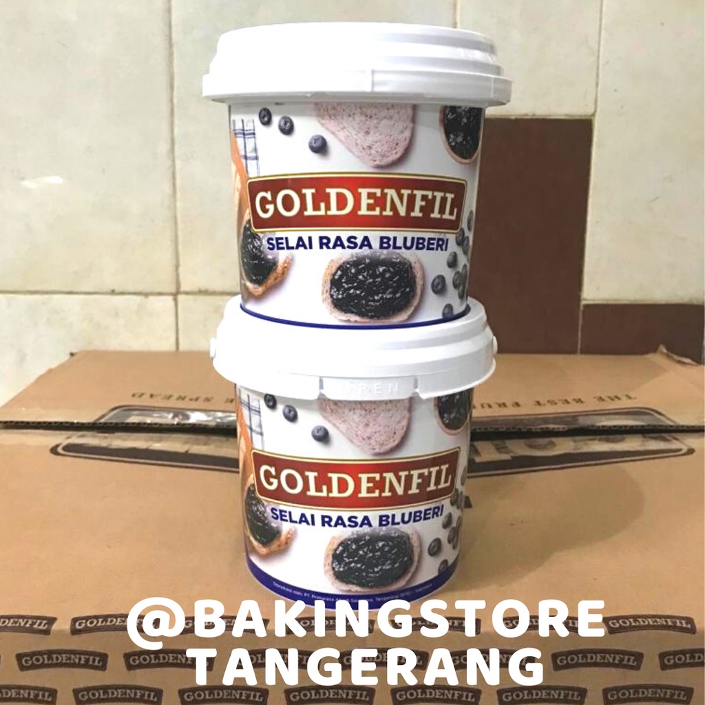 

Goldenfil Blueberry Jam 1kg | Selai blueberi Goldenfil