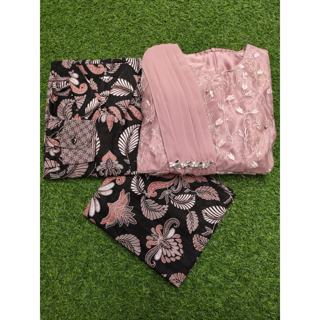 TERLARIS - BISA COD | BAJU BATIK COUPLE KEBAYA MODERN BRUKAT | KEBAYA PESTA SERAGAMAN OUFIT KONDANGAN KEKINIAN | BAJU NIKAHAN BRIDESMAID TUNANGAN LAMARAN KEBAYA WISUDA-Rose